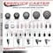 Service Caster 5'' Gray Poly Swivel 1-1/8'' Expanding Stem Caster Set with Brake, 4PK SCC-EX20S514-PPUB-TLB-118-4 - alternate 2